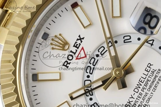 0512 Skydweller SS YG Noob Best Edition White Dial on SS YG Jubilee Bracelet A23J FastDry 2125